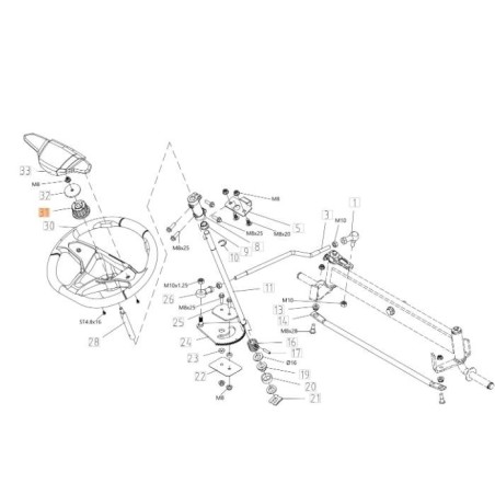 SUPPORT DE VOLANT EMAK ORIGINAL TS000028R | NewgardenAgri.com