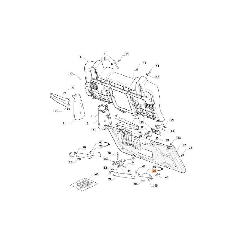 ORIGINAL EMAK VERSTÄRKUNG G325650153E0