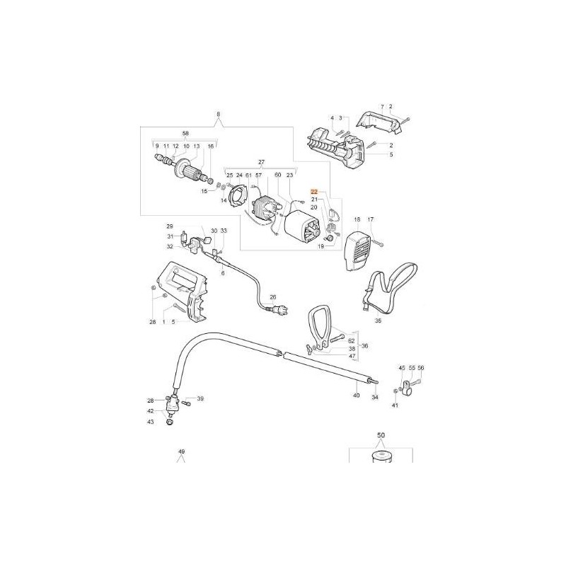 CEPILLO SCHUNK L82 F10 (MOTOR ELÉCTRICO X) ORIGINAL EMAK 011500345R