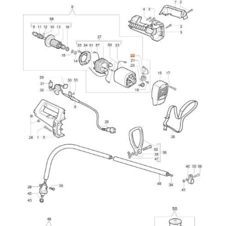 SCHUNK BRUSH L82 F10 (X ELECTRIC MOTOR) ORIGINAL EMAK 011500345R | NewgardenAgri.com