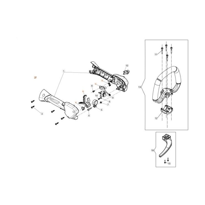 ORIGINAL EMAK THROTTLE LEVER KIT 54120062