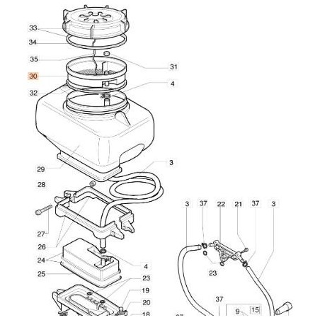 FILTER FOR TANK ORIGINAL EMAK 56020006R | NewgardenAgri.com