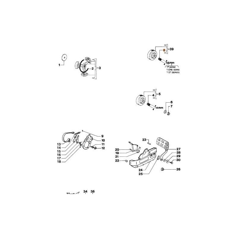 ROULEMENT D'ORIGINE EMAK 005000165R