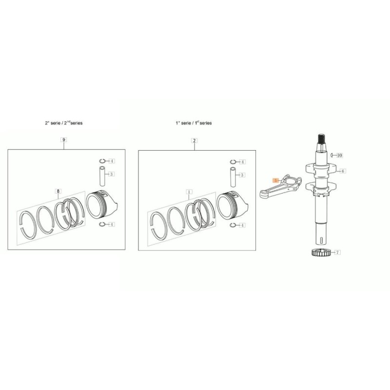 BIELLE D'ORIGINE EMAK L66151542