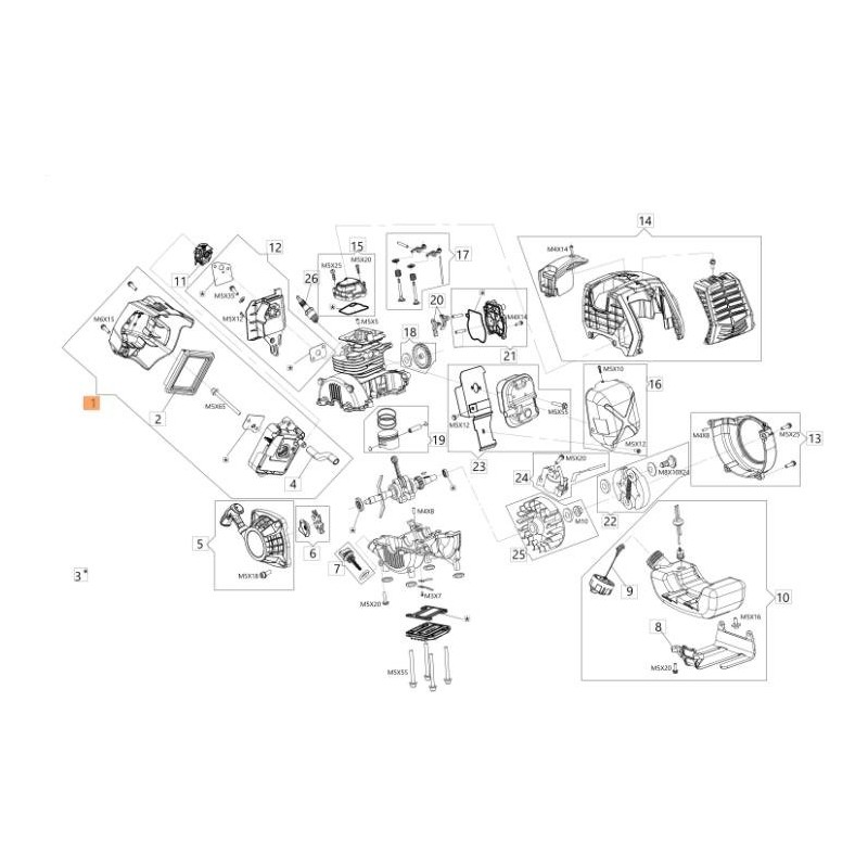 EMAK ORIGINAL KOMPLETTES LUFTFILTER-KIT GZ000170