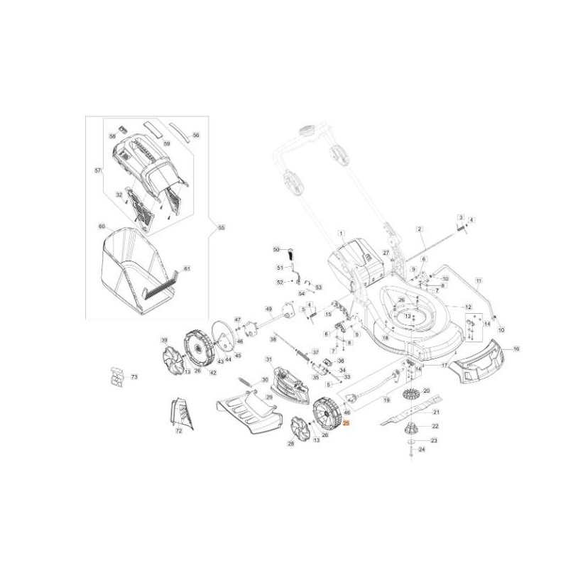 RAD D.200 SCHUB MIT LAGERN 2RS NE 2011 (56V) ORIGINAL EMAK 66071092R