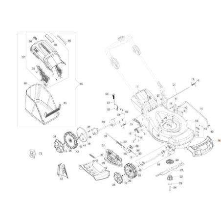 FRONT PROTECTION AR OM 2013 (56V) ORIGINAL EMAK 54350096R | NewgardenAgri.com