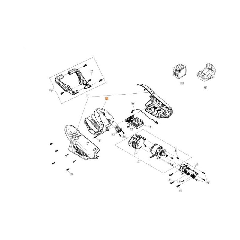 SLITTA PER BATTERIA GR 2011 ORIGINALE EMAK 54040060R