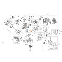 COMPLETE PISTON KIT ORIGINAL EMAK GZ000174 | NewgardenAgri.com