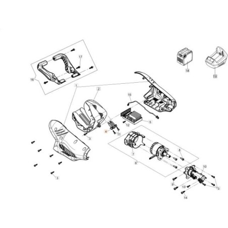 ORIGINAL EMAK 54120022R 40V MULTITOOL BATTERIE VERKABELUNG | NewgardenAgri.com