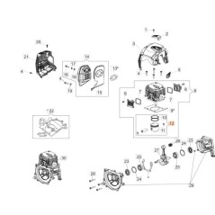 KIT PISTON COMPLET ORIGINAL EMAK 61530179 | NewgardenAgri.com
