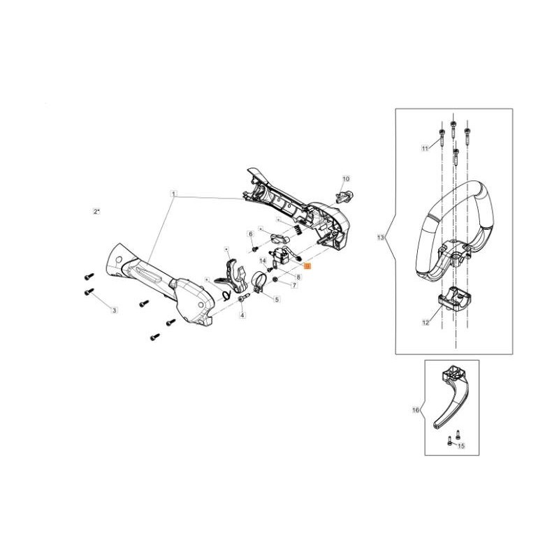 BESCHLEUNIGUNGS-PROPORTIONALSCHALTER MIT ORIGINALVERKABELUNG EMAK 54120023R