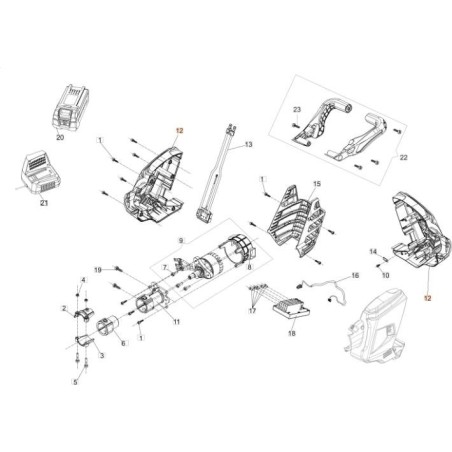 KIT SEMIGUS. MOTORE C/TAMPOGR. OM ORIGINALE EMAK 54310076R | NewgardenAgri.com