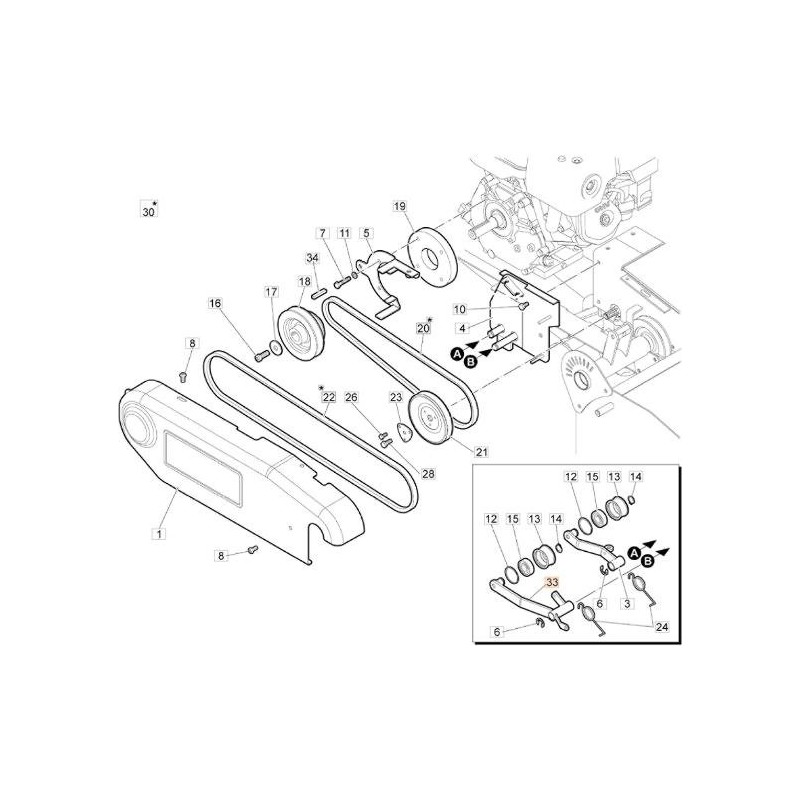 ASS.LEVIER LEVIER DE GALOPPING ROTOR ORIGINAL EMAK 68240128R