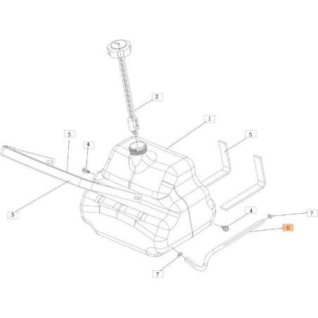 Tuyau de carburant d'origine EMAK SGS532986018613R | NewgardenAgri.com