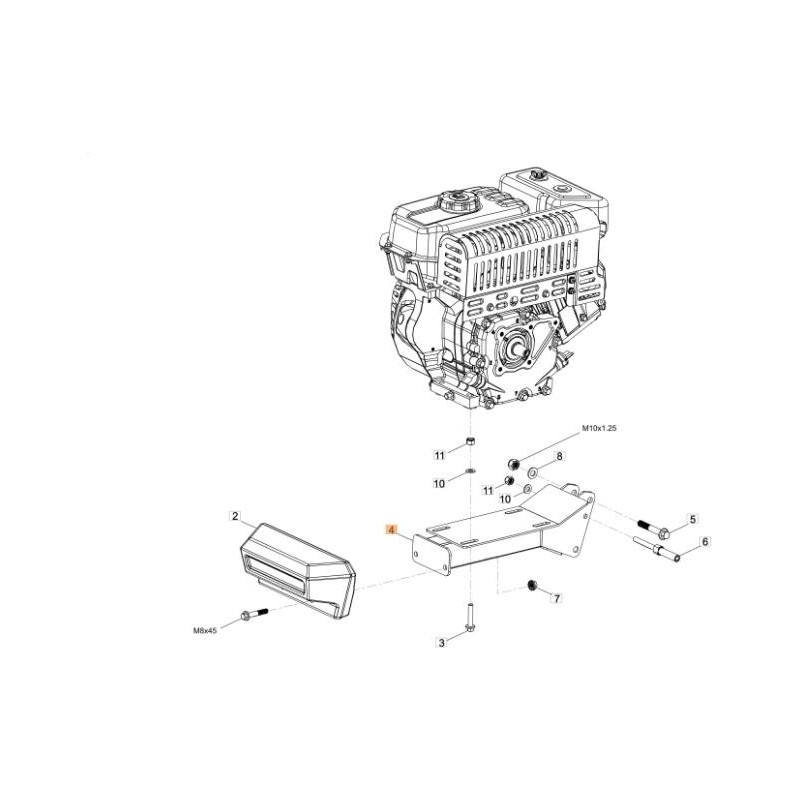 ORIGINAL MOTORHALTERUNG EMAK L66152820