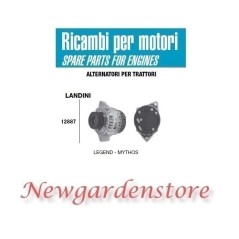 Alternador 12887 LANDINI motor de tractor LEGEND MYTHOS 14 voltios 85 amperios | NewgardenAgri.com