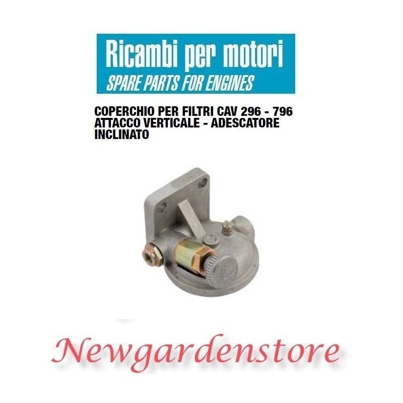 Couvercle de filtre CAV 296 796adescator incliné connexion verticale M14x1,5 11800