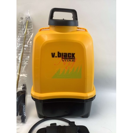 Irroratrice a batteria V-BLACK E-PRO16 12V 2Ah pressione max 5 bar serbatoio 16L