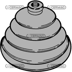 Cuffia per leva cambio diametro foro piccolo 10 mm 60130 | NewgardenAgri.com