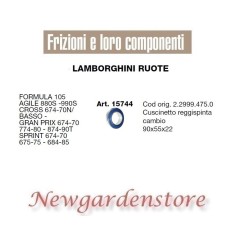 Cuscinetto reggispinta 15744 trattore LAMBORGHINI Agile 880 990 Cross Sprint | NewgardenAgri.com