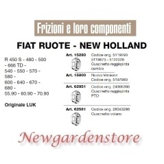 Roulement de butée de boîte de vitesses 15280 15800 FIAT WHEELS NEW HOLLAND R450S 480 | NewgardenAgri.com