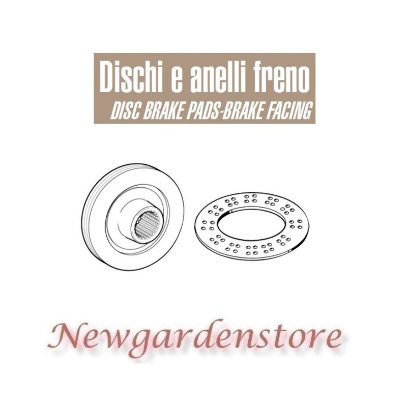 Disco freno acciaio trattore 140 Turbo 15468 AGRIFULL 445x240x7 5111281