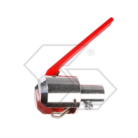 Aluminium safety device with red short lever Ø 18 mm petrol engine | NewgardenAgri.com