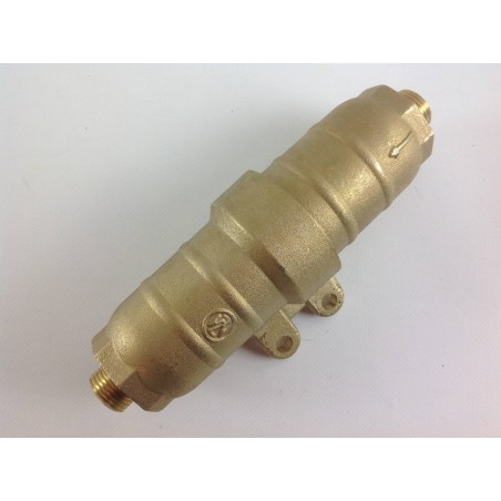 SILURO FILTER WITH STAINLESS STEEL CARTRIDGE 1/2" brass connections