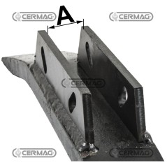 Reja de arado para macho en acero al boro endurecido Ancora 37 mm 57392 Original Maschio - Gaspardo
