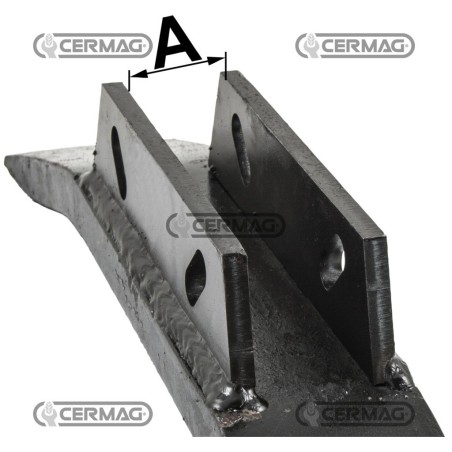 Reja de arado para macho en acero al boro endurecido Ancora 37 mm 57392 Original Maschio - Gaspardo