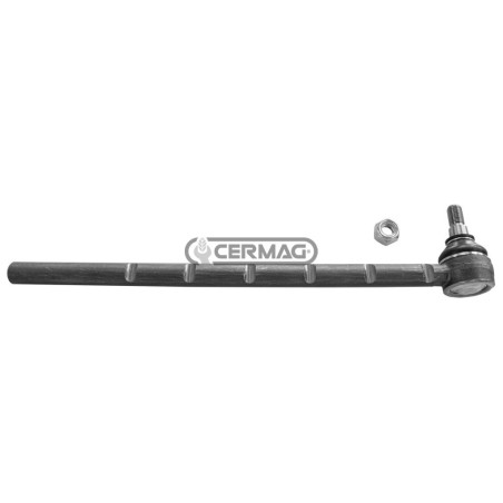 Barra de acoplamiento de dirección con rotación de 90°. Diámetro de la barra: 20 mm con 6 muescas. 63129. Fabricado en Italia...