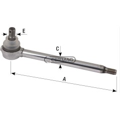 Potencia completa Ø 22*169/C/D Longitud 294 mm 80449 Ognibene