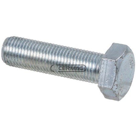 Vis à tête hexagonale entièrement filetée, zinguée blanche, filetage M16x2x30 mm 64785 | NewgardenAgri.com