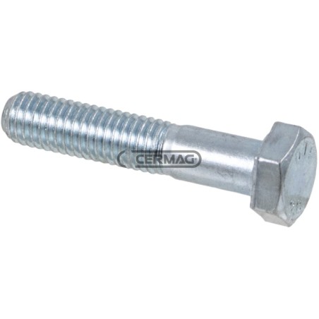 Vis à tête hexagonale avec filetage partiel, zinguée blanche, filetage M18x2,5x42 mm 64864 | NewgardenAgri.com
