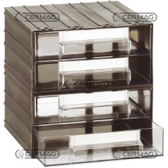 Cassettiera componibile 4 cassetti L 212 - P 198 - H 48 mm 62418 | NewgardenAgri.com