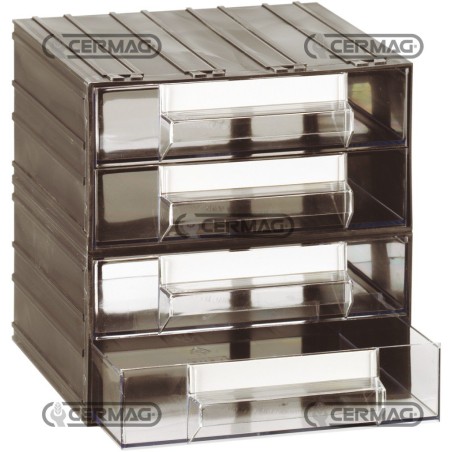 Cassettiera componibile 4 cassetti L 212 - P 198 - H 48 mm 62418 | NewgardenAgri.com