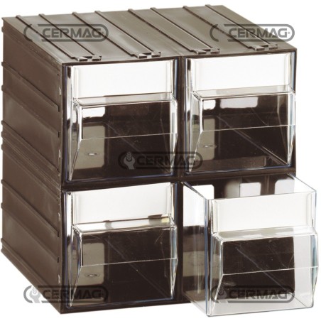 Cassettiera componibile 4 cassetti L 101 - P 198 - H 103 mm 62419 | NewgardenAgri.com