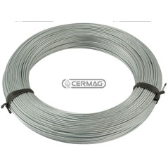 Cable de acero en espiral galvanizado. Diámetro del alambre: 4 mm. Número de alambres: 19 60032 | NewgardenAgri.com