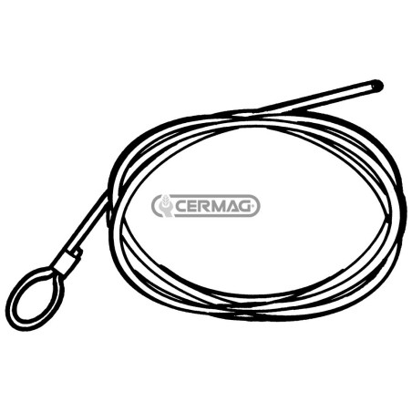 Cavo freno con testa a cappio Ø 3 mm Lunghezza 2000 mm 61894 | NewgardenAgri.com