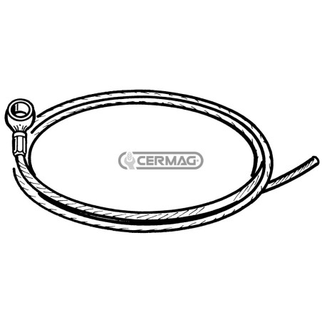 Cavo con occhiello per freno e differenziale Lunghezza 3000 mm Diametro 1.9 mm 65219 | NewgardenAgri.com
