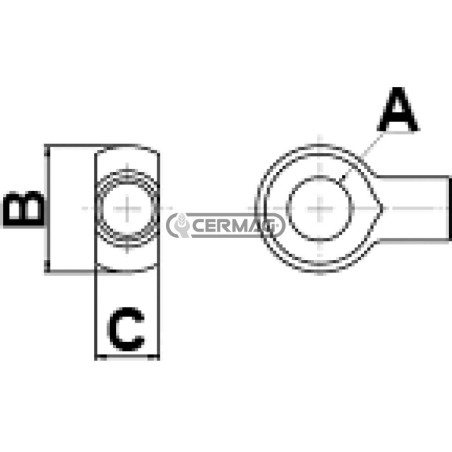 Cavo con occhiello per freno e differenziale Lunghezza 3000 mm Diametro 3 mm 65221