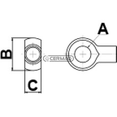 Cavo con occhiello per freno e differenziale Lunghezza 2000 mm Diametro 3 mm 60685