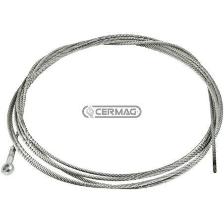 Cable con ojal para palanca de freno Ø 5 mm Longitud 7000 mm Agujero 10 mm 64030 | NewgardenAgri.com