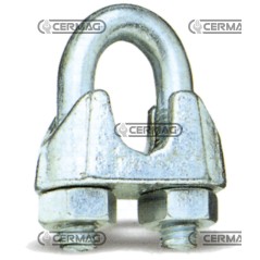 Verzinkte U-Bügelschelle, Größe 3 mm, Seildurchmesser 3–4 mm, 60094 | NewgardenAgri.com