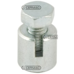 Morsetto fresato con vite in testa Diametro cavo 2 mm 60075 | NewgardenAgri.com