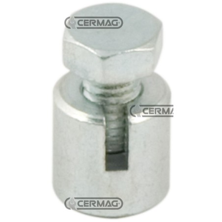 Morsetto fresato con vite in testa Diametro cavo 2 mm 60075 | NewgardenAgri.com