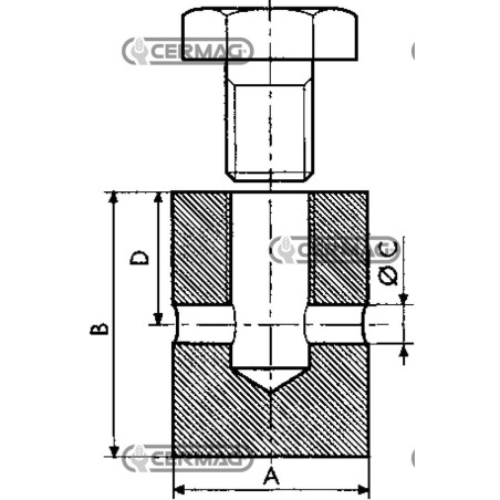 Terminal with screw in head Cable diameter 2.3 mm 62988