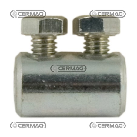 Morsetto con doppia vite laterale Diametro cavo 4 mm 62985 | NewgardenAgri.com