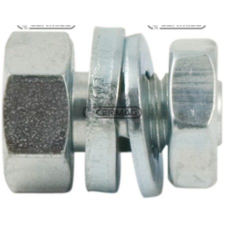 Morsetto con 2 rondelle Diametro cavo 3 - 3.5 mm 60079 | NewgardenAgri.com